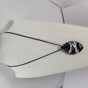 Dichroic Glass Pendant Necklace